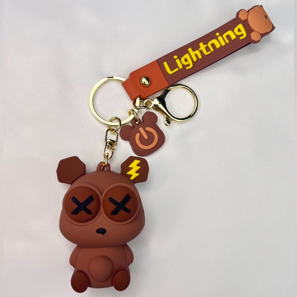Eye-Popping Bear Keychain w/ Wristlet